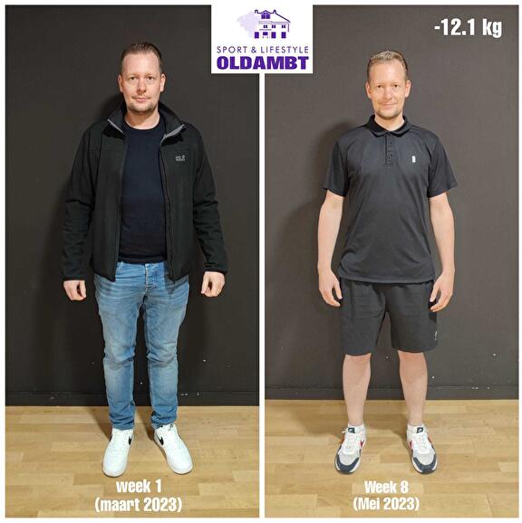 Leon (34) verliest in 8 weken 12.1 kg!